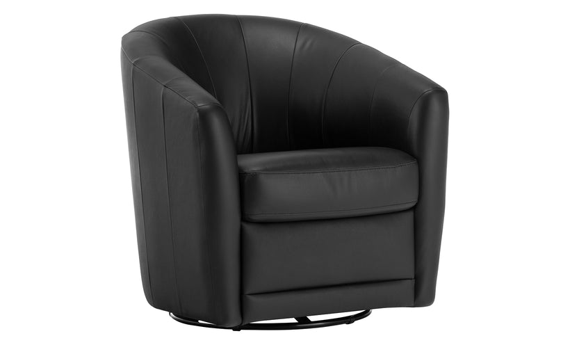 Giada Leather Swivel Chair